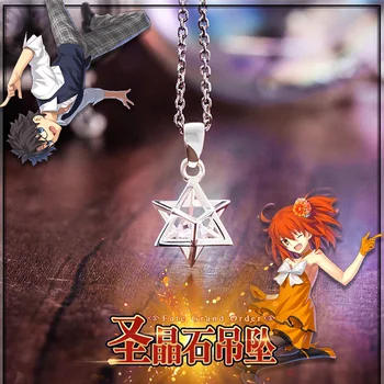 

Anime Fate Grand Order Pendant Sacred Crystal S925 Silver Necklace For Women's Necklace Jewelry Clavicle Chain High Quality