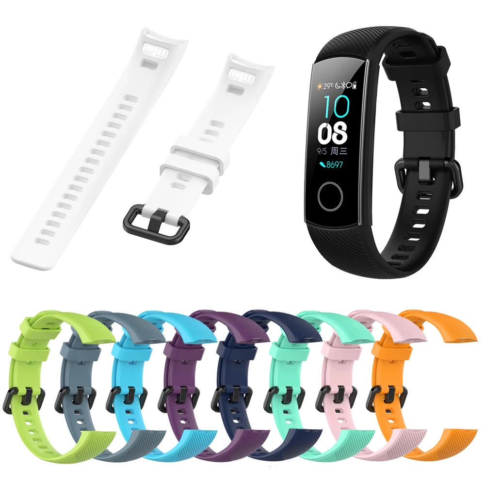 Браслет из ТПУ для Huawei Honor Band 3 Pro 4 band 5 аксессуары смарт трекера спортивные Ремешки