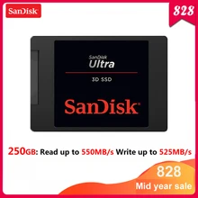 sandisk ультра 3D Внутренний твердотельный накопитель 250 ГБ 550 МБ/с. жесткий диск SSD SATA 3,0 SSD для лаптон для рабочего стола