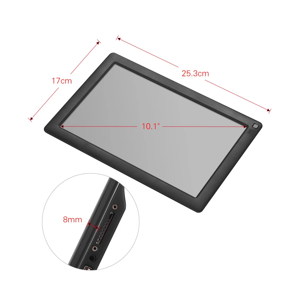 Andoer 10,1 дюймов ультратонкий ips lcd цифровой фоторамки альбом 1280*800 с 8 Гб карта памяти пульт дистанционного управления