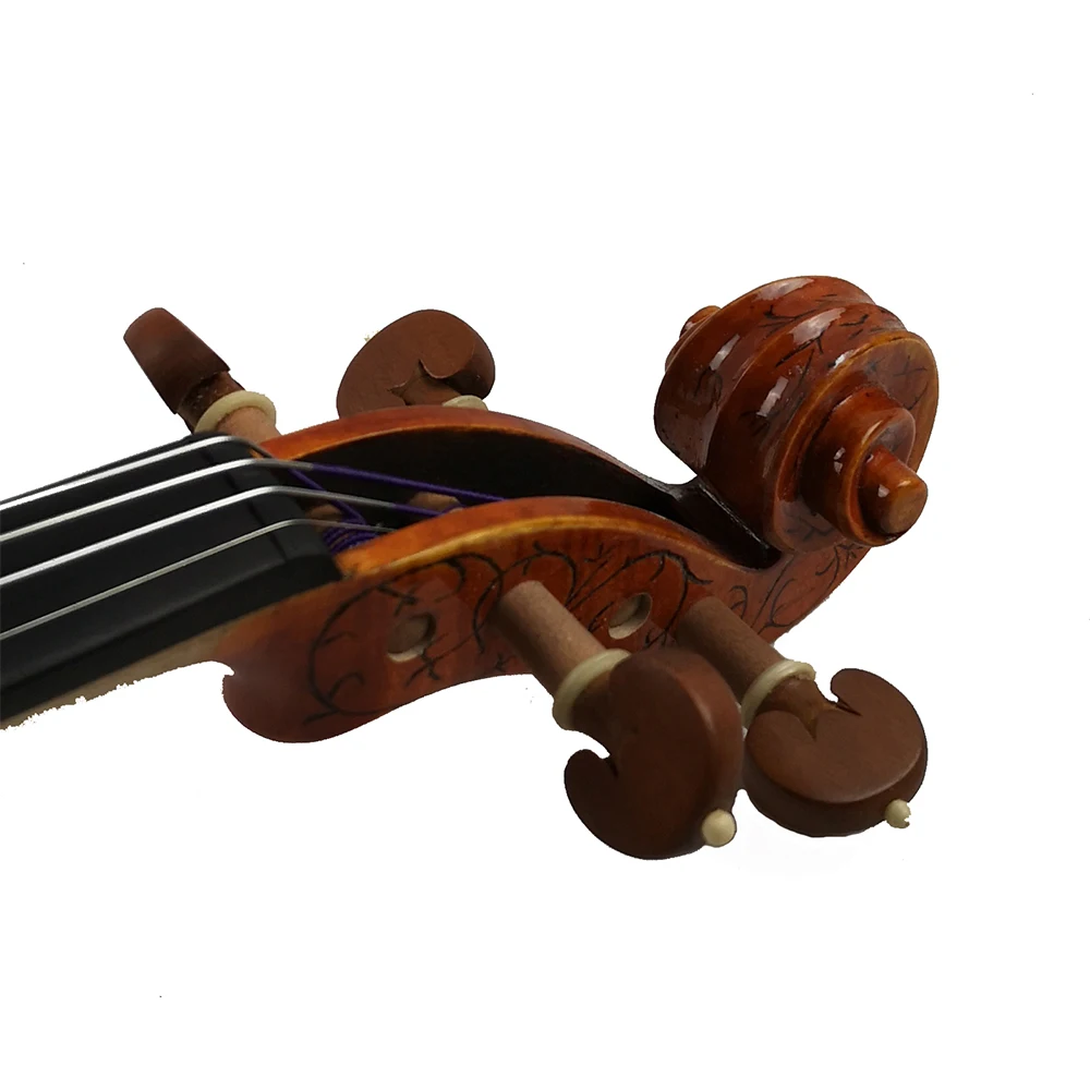 Копия Европейский Stradivarius 1679 Hellier ручной работы резьба цветок FPVN05 скрипка+ карбоновое волокно лук пенопласт чехол