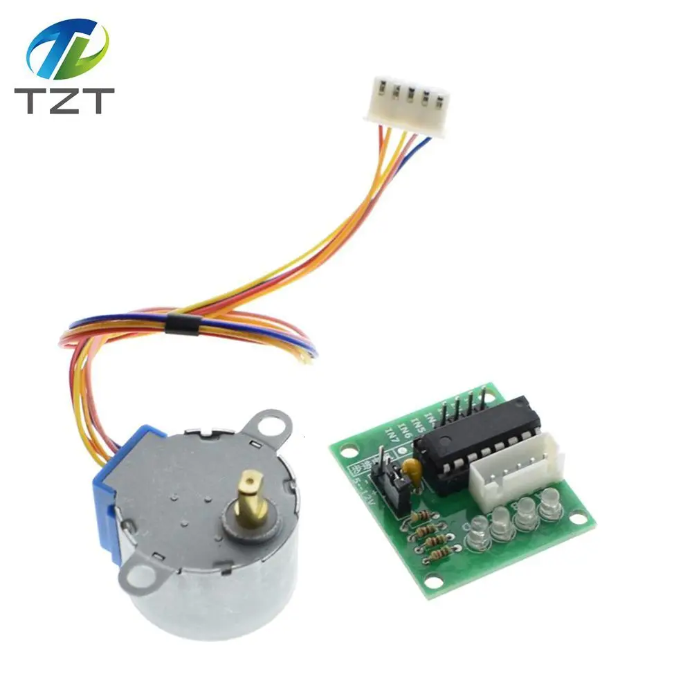 1 лот 28BYJ-48-5V 4 фазы шаговый двигатель+ плата драйвера ULN2003 для Arduino шаговый двигатель+ ULN2003 плата драйвера