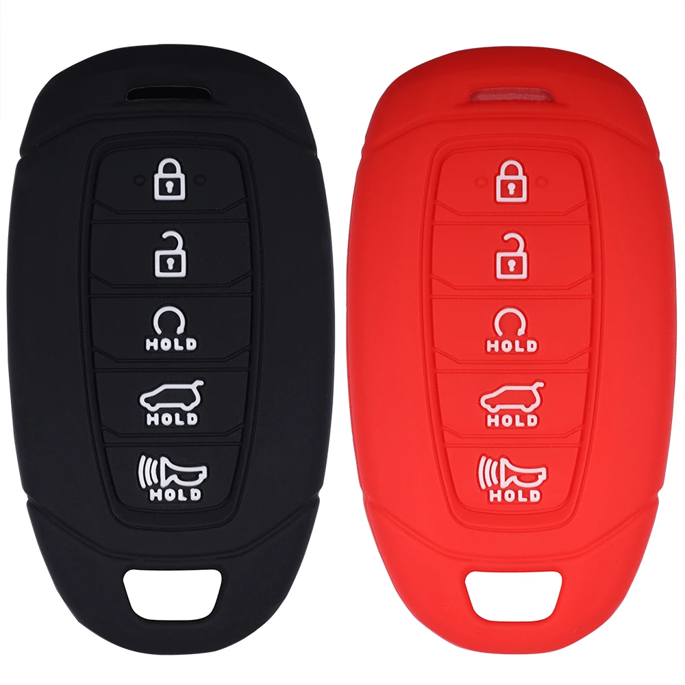 Silikonhülle für Schlüssel Lcyam Key Fob kompatibel mit Fernbedienung für Hyundai Palisade Elantra Keyless Push Start von 2020 bis 2023 – Detail 4