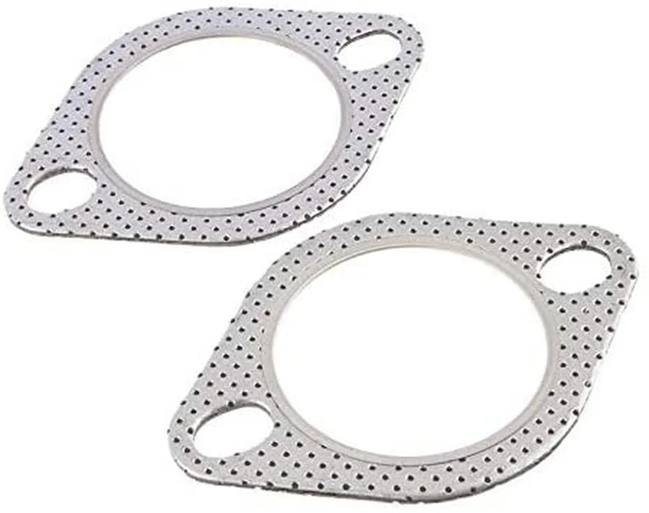 

Mild Steel Exhaust Downpipe Flange Gasket for Cars DIY Parts Silver 2Pcs