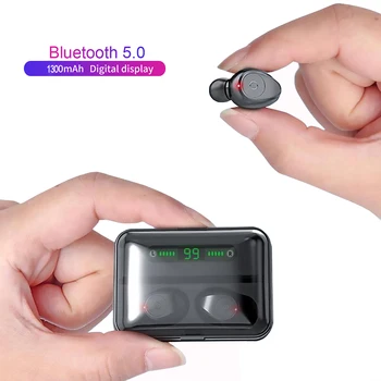 

TWS Earphone Wireless Headphones Bluetooth F9 TWS LED Display Bluetooth Headset With Microphone Portable HiFi Earbuds for Phones