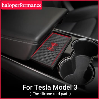 

Model3 Car Silicone card pad For Tesla Model 3 Interior Accessories Phone Holder Mat Anti-skid Silicone Mat Anti model three