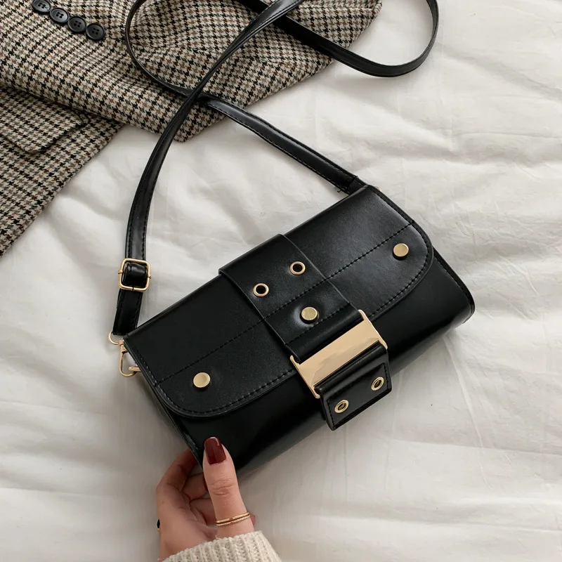 

Retro Small Bag WOMEN'S Bag New Style 2020 Korean-style Simple Versatile Shoulder Bag Autumn And Winter Cool Western Style Shoul