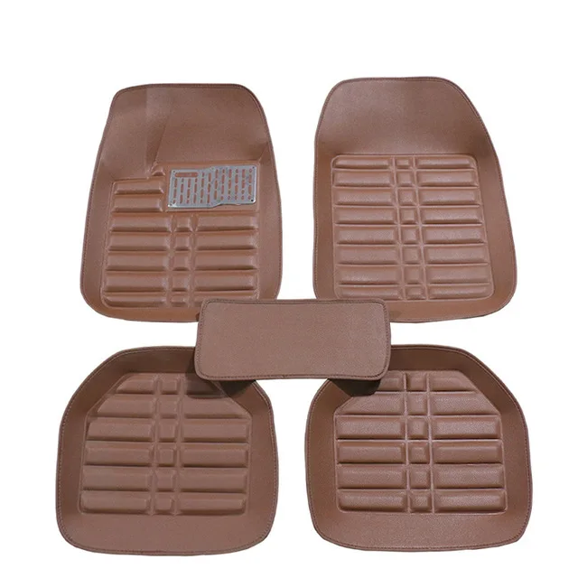Универсальные автомобильные коврики для DS DS3 DS4 DS4S DS5 DS6 автомобильные аксессуары для стайлинга автомобиля пользовательские коврики для ног автомобильный коврик чехлы - Название цвета: brown