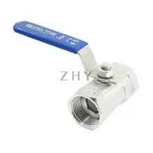 Синяя покрытая пластиком ручка 3/4PT Dia внутренняя резьба металлические шарики арматура клапана