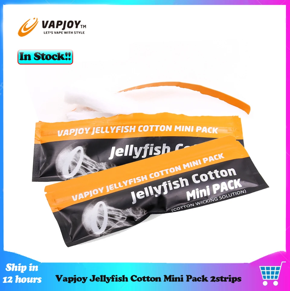 2 Strips E Cigarette Vape Cotton Vapjoy Jellyfish Mini Pack wicking
