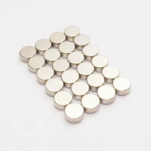 50PCS Dia8x1.5mm Diametrically Magnet Button For Bracelet 3D Printed Settlers Board Game NdFeB Silver Rare Earth Magnetic Part