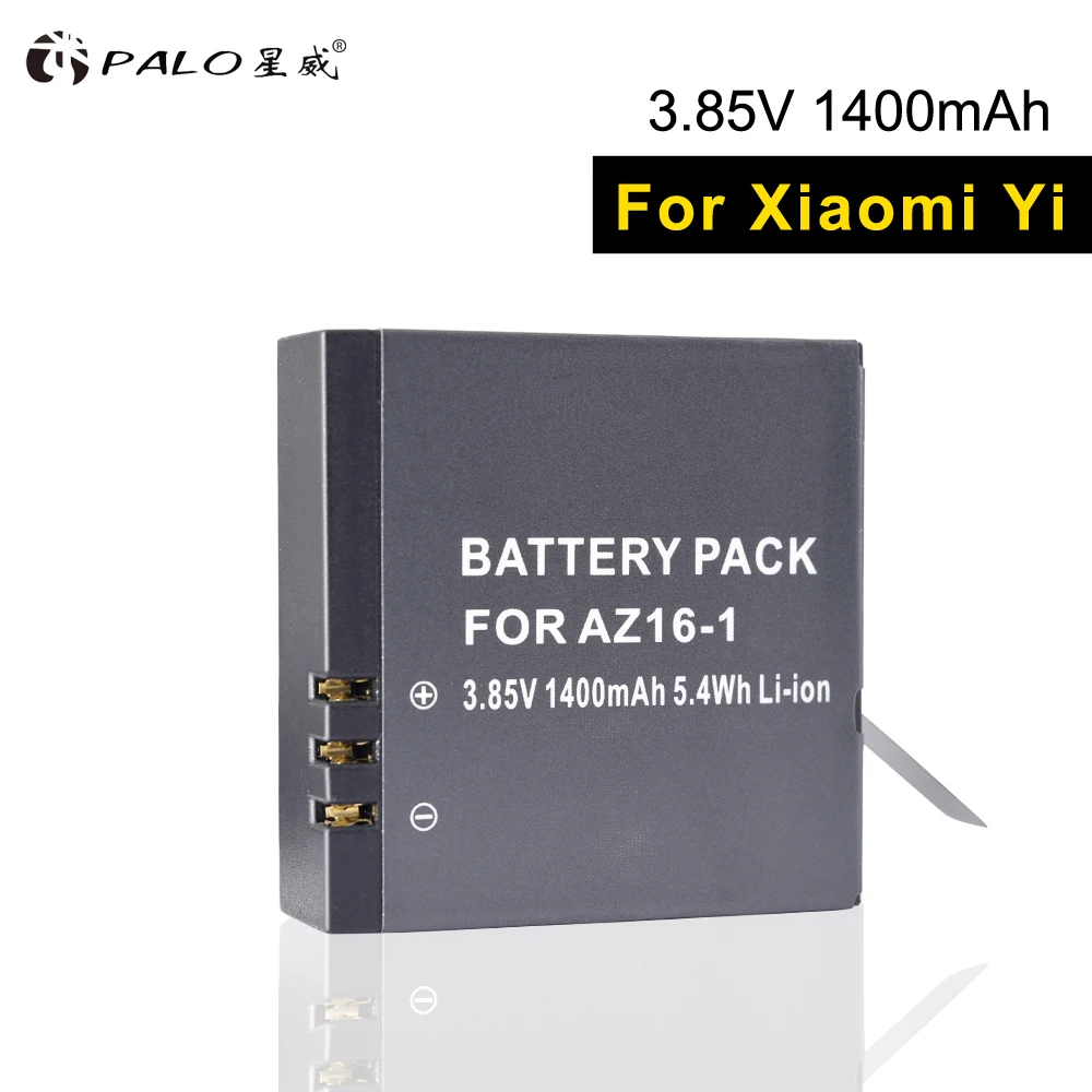 PALO 1 шт. 3 85 В 1400 мАч фотоаккумулятор для цифровой камеры Xiaomi Xiaoyi sport Camera 4K Action camera II 2