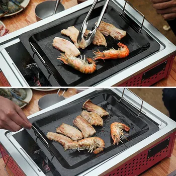 

Nonstick Stainless Steel Baking Tray Safe Griddle Cookware for Kitchen Outdoor BBQ FP8