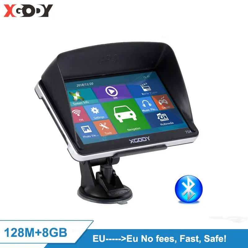 Xgody gps Navigation Truck Car GPS Navigator 128+8GB 7 inch Europa FM Bluetooth Rearview Camera Optional Sat nav Map Free Update Xgody gps Navigation Truck Car GPS Navigator 128+8GB 7 inch Europa FM Bluetooth Rearview Camera Optional Sat nav Map Free Update