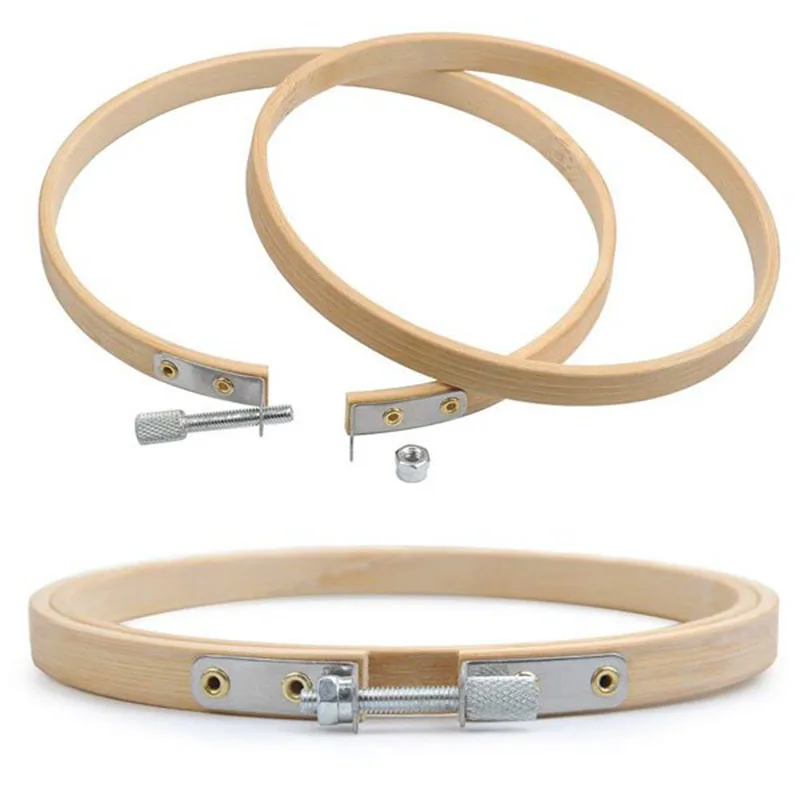 

Brand New Set Of 7 Pack Embroidery Bamboo Hoop,7 Sizes Round Cross Stitch Hoop Ring Set For DIY Art Craft