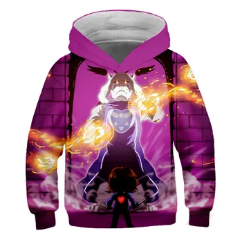 

2020 Undertale Game kids Clothes Sweatshirts Boys Girls Hoodies Children Cartoon polyester Hooded Sweatshirts Autumn and winter