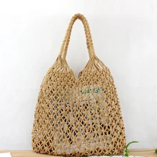 Плетеная соломенная сумка для девочек квадратная сумка кошелек через плечо пляжные летние сумки