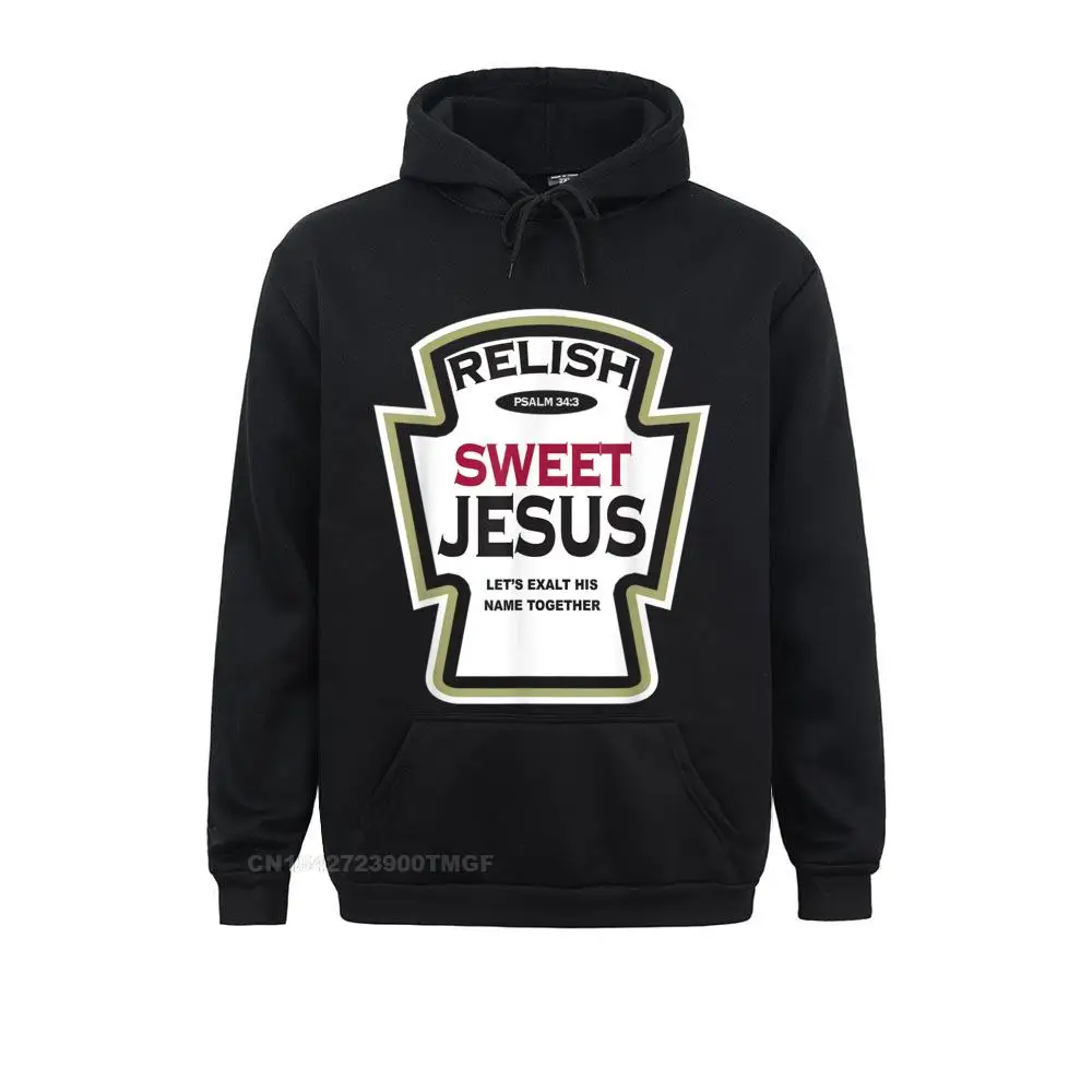 Casual Relish Sweet Jesus Funny Christian Parody T-Shirt__19683 Long Sleeve Summer Autumn Hoodies Classic  Hoods Men Sweatshirts Relish Sweet Jesus Funny Christian Parody T-Shirt__19683black