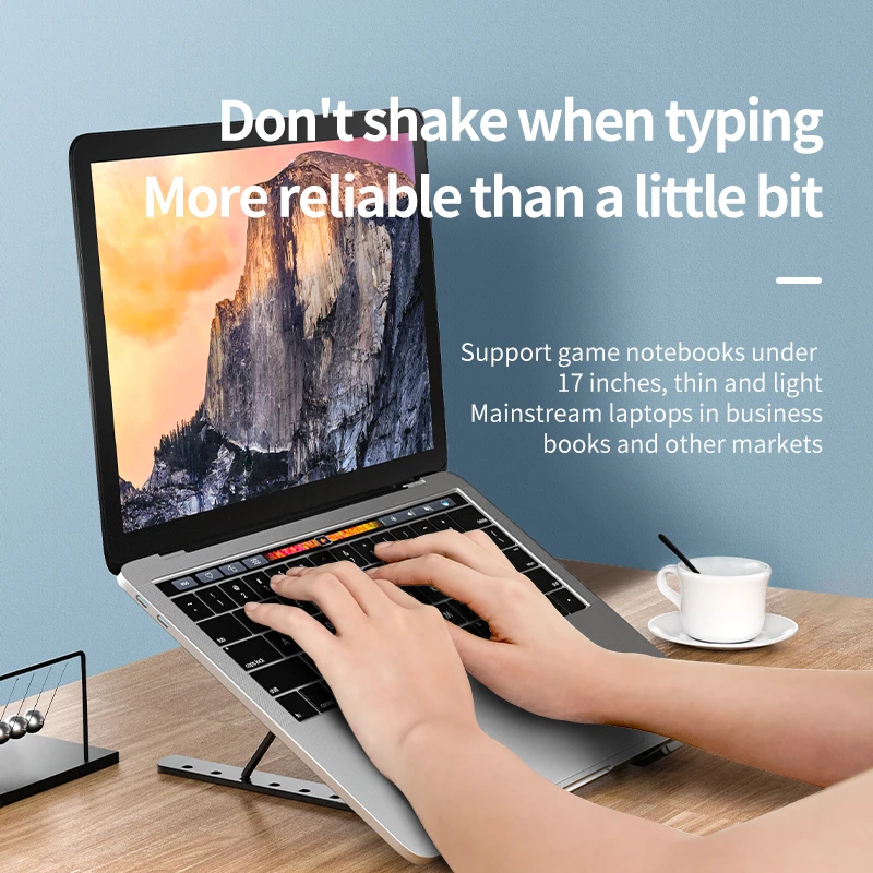 Laptop Stand for MacBook Air Pro Notebook Laptop Stand Bracket With Cooling Fan Foldable Aluminium Alloy for PC Notebook