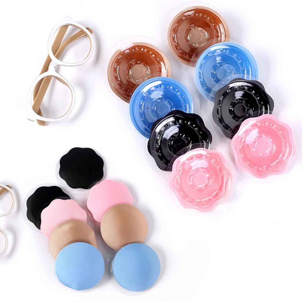 Women Cool Reusable Self-Adhesive Silicone Breast Nipple Cover Bra Pasties Pad Natural Color One Size Nipple Stickers lingerie