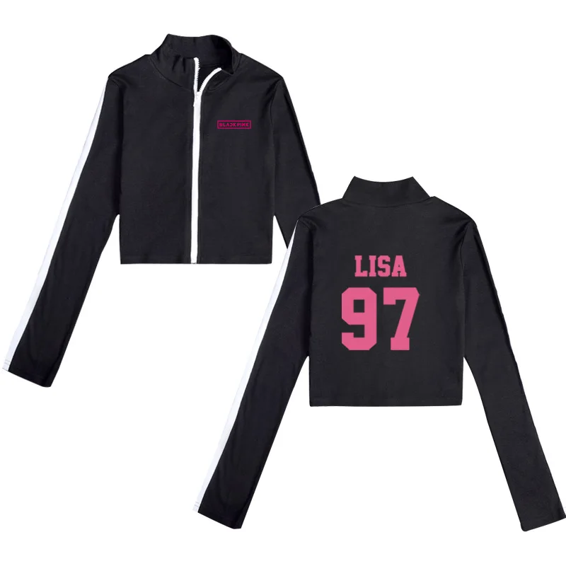 

BLACKPINK Coat Related Products New Style Korean-style WOMEN'S Short Coat Fashion Cardigan Zip-up Jacket Spring And Autumn WOMEN