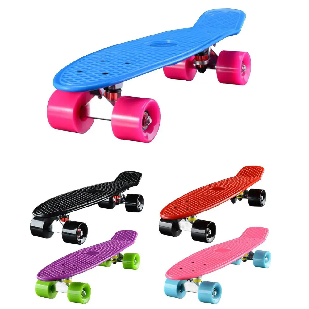 22 Inch Scooter Professional Skateboard With 4 Wheels Easy To Turn Smooth To Move Professional Skateboard For Kids Teens Adults