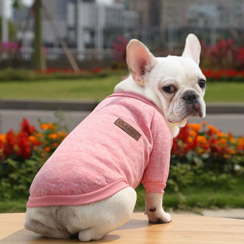 thumbnail image 1 of Ropa para mascotas, gatos, suéter cálido para perros, chaqueta, abrigo para perros, suéter polar de bulldog francés de invierno, suave para perros pequeños, chihuahua, XS-2XL, 1 of 4