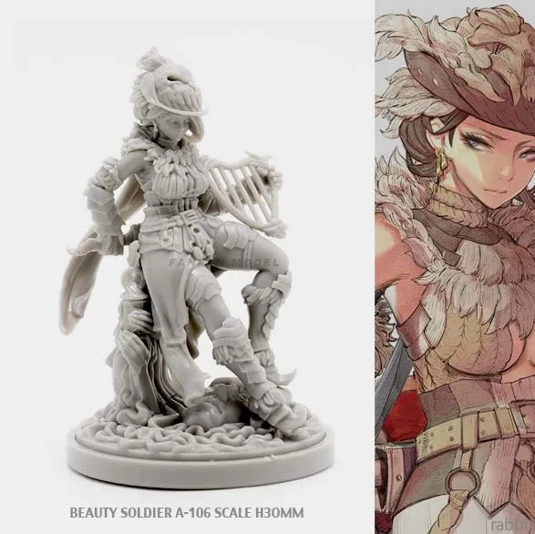 30 мм набор из смолы серии BEAUTY SOLDIER Goddess Самостоятельно собранный A 106|Наборы для