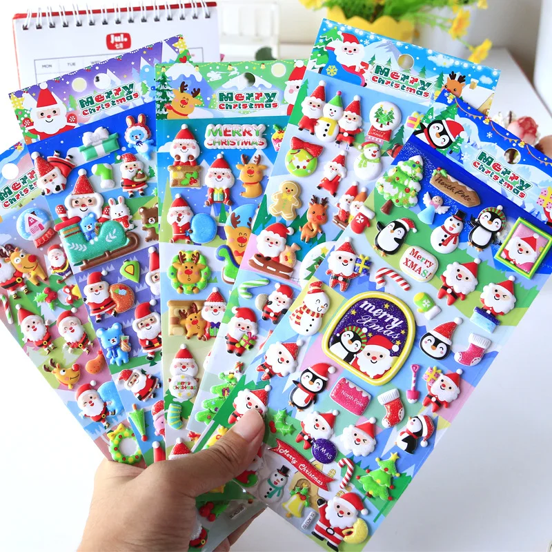 

1pcs/lot Kawaii Stationery Stickers Merry Christmas Decorative Mobile Stickers Scrapbooking DIY Craft Sticker