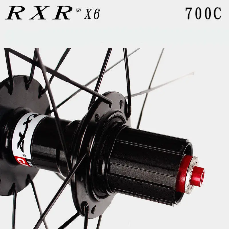 Road Bike 700C Bearing Wheels 7-11 Speed V Brake Clincher Front Rear Wheelsets (7)