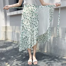 2020 New Chiffon Printed Skirt Women's Summer One-piece Ruffle Irregular Fishtail Skirt Wrap Skirts Jfmhrx Woman Skirts 2020 New Chiffon Printed Skirt Women's Summer One-piece Ruffle Irregular Fishtail Skirt Wrap Skirts Jfmhrx Woman Skirts