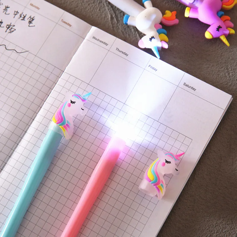 4 шт./коркор. легкая гелевая ручка Единорог медведь милые подарки канцелярские