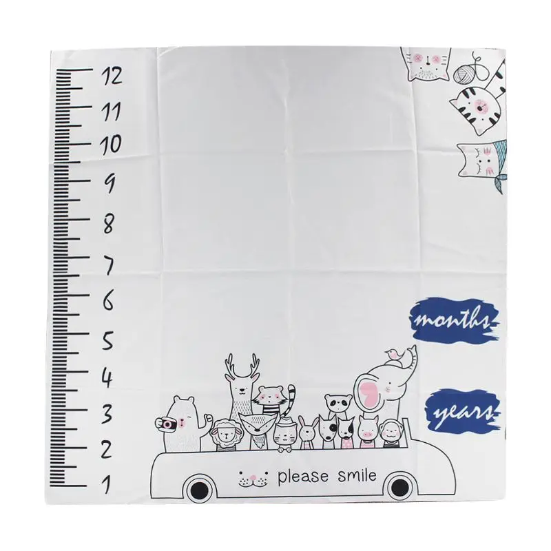 

Baby Full Moon Photo Cartoon Background Cloth Newborn Month Commemorative Photography Prop Kids Infants Milestone Blanket