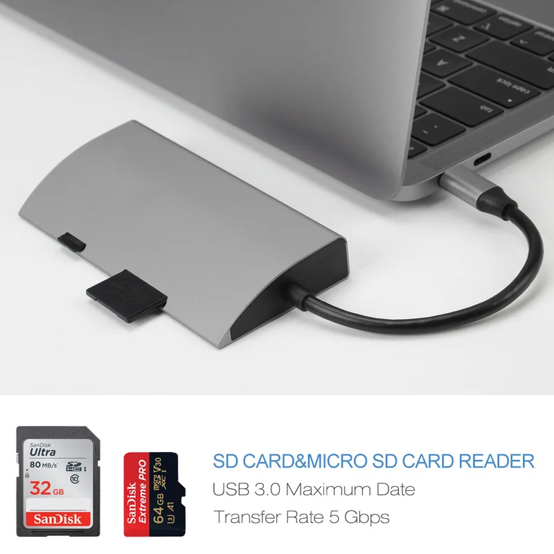 Адаптер USB Type C на 3 0 Thunderbolt HDMI 5 мм|USB-хабы| |
