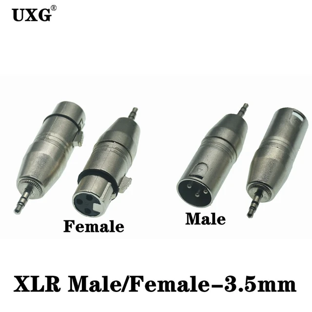 Connecteur Xlr 3 broches Connecteurs femelles mâles Mic Jack Plug  Adaptateur électrique