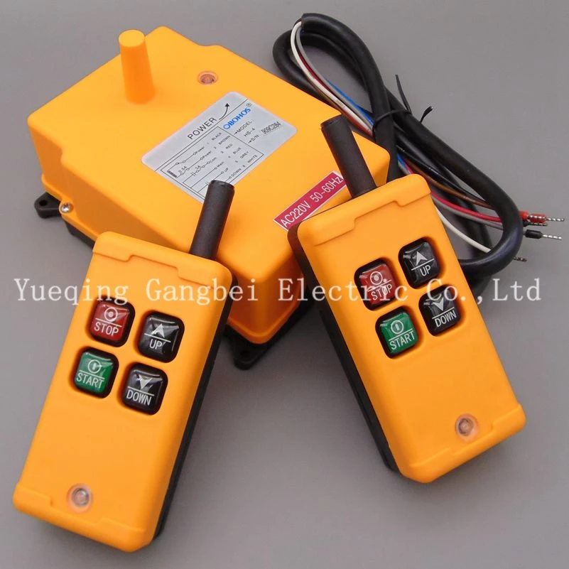 

HS-4 (include 2 transmitter and 1 receiver) crane remote control Your order note need voltage:380VAC 220VAC 36VAC 24VDC