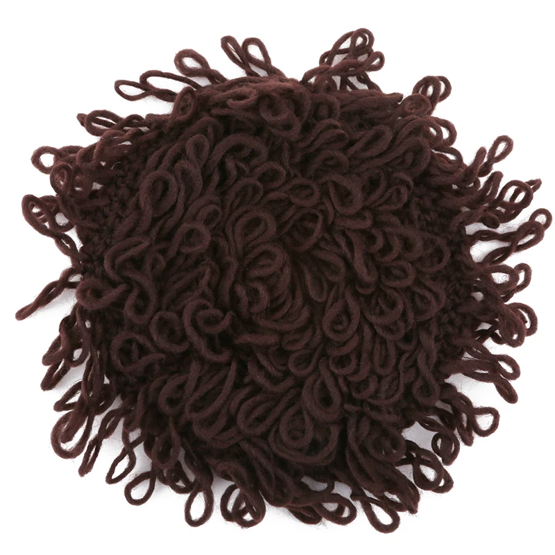 Novelty Kids Wig Hat Party Cosplay Accessories Photography Props Boy Girl Winter Afro Wig Cap Knitted Big Hair Curly Cap