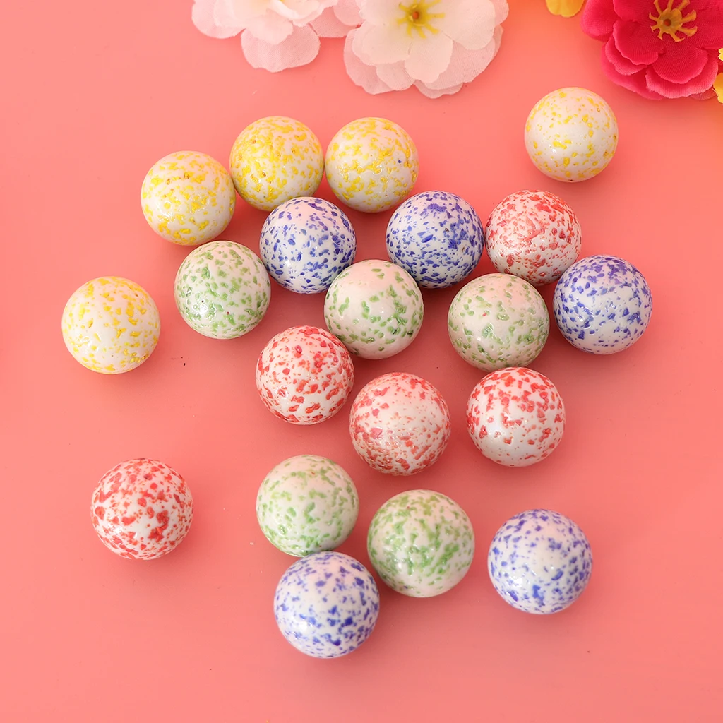 20x Glass Marble Ball Speckled Swirl Stress Marbles Toy Tank Home Decor 25mm 20x Glass Marble Ball Speckled Swirl Stress Marbles Toy Tank Home Decor 25mm
