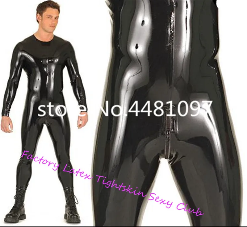 Латексный резиновый костюм ручной работы Zentai Тедди резиновое боди для мужчин