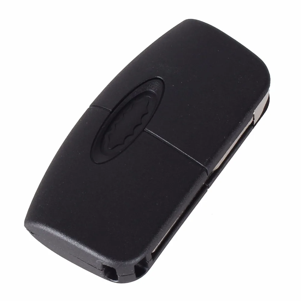 KEYYOU 10X3 Кнопка флип складной модифицированный неразрезанный автомобильный пустой ключ чехол дистанционного брелока для Ford Focus Fiesta C Max Ka чехол для ключа автомобиля