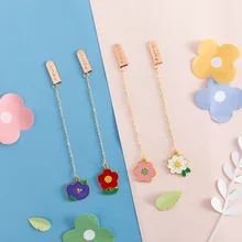 4 шт./компл. цветные конфеты цветы подвесной потолок из металла закладки с возможностью креативного самостоятельного выбора между пометки книжных страниц держатель для канцелярских принадлежностей