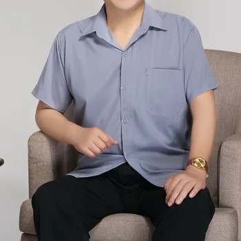 

Men's Fiber Dress Shirt Brand New Slim Fit Long Sleeve Chemise Homme Formal Shirt Men Business High-grade Clothes Dropshipping