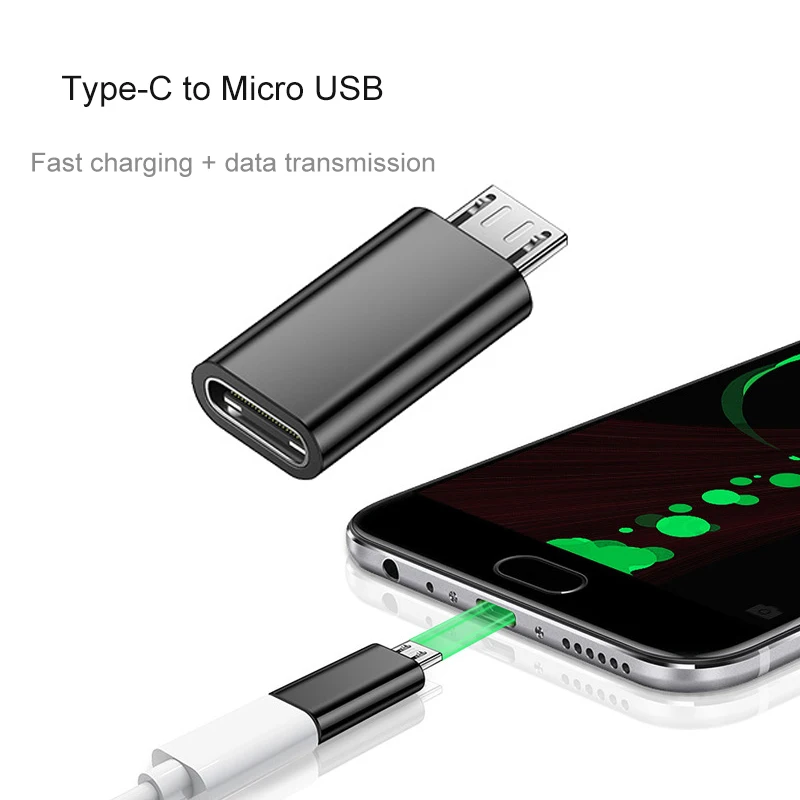 Type c Micro USB кабель для телефона Android адаптер type C быстрое зарядное устройство