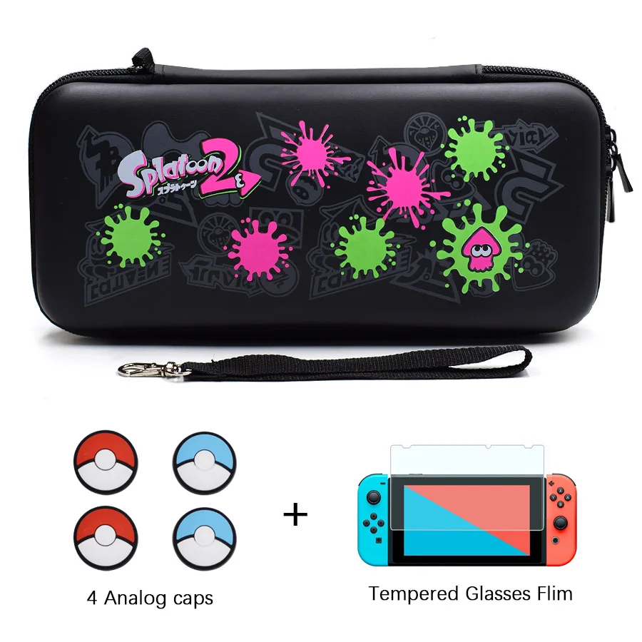 Pack 4 Nintendo Switch сумка для хранения EVA защитный жесткий чехол переносная игровая консоль Сумки из натуральной кожи для nintendo аксессуары для переключателей - Цвет: Pack 4