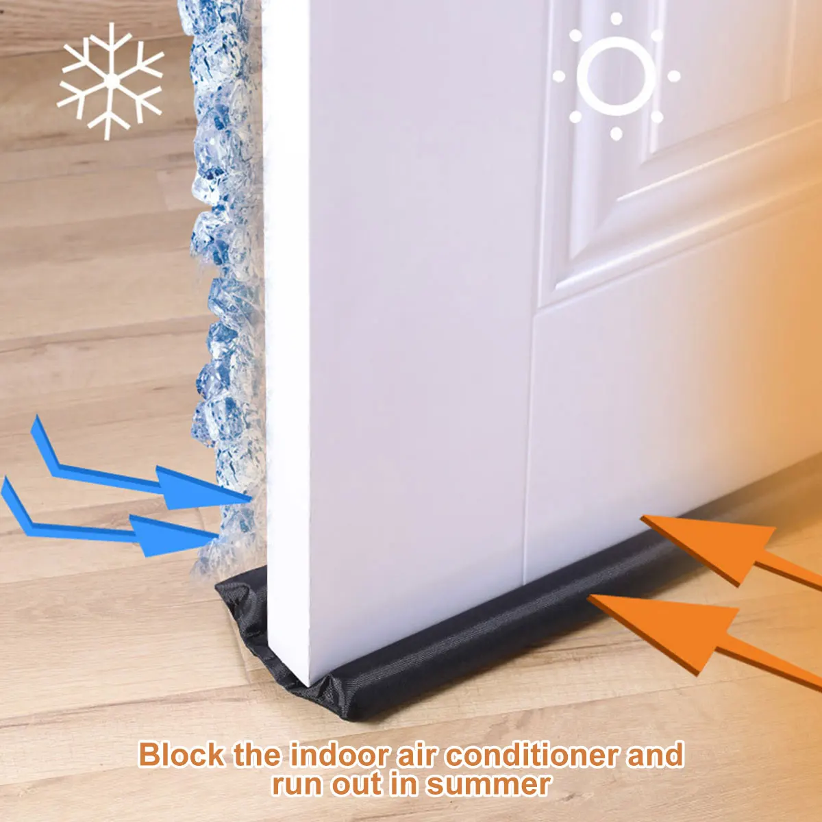 Door Bottom Seal Reduction Noise Strip Flexible Wind Stopper Under Blocker Home & Garden