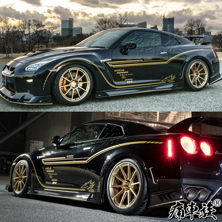 

Car Sticker For Nissan GTR Ares Body Exterior Decoration Stickers Lahua GTR Sports Car Decoration Modified Film Sticker