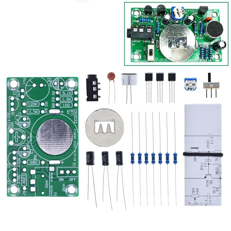 1/2/5 Stück TZT Hörgeräte-Bausatz Audioverstärker Praktisches Lehr- und Wettbewerbsmaterial Elektronik-DIY – Detail 5