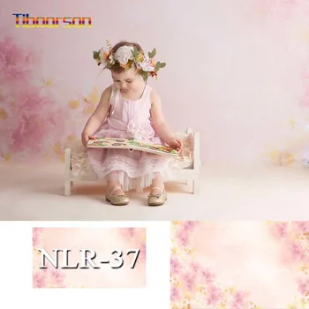 

Baby Portrait Photography Backgrounds Pink Color Floral Gradient Photo For Baby Shower Photography Backdrop Photocall Photozone