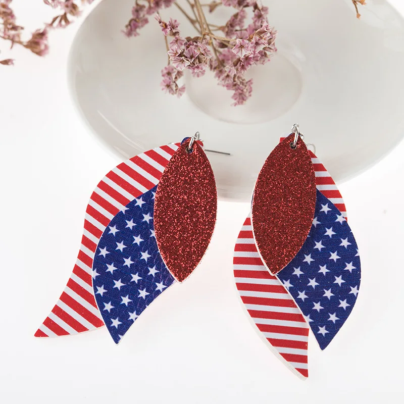 1 leather dangle earrings-4