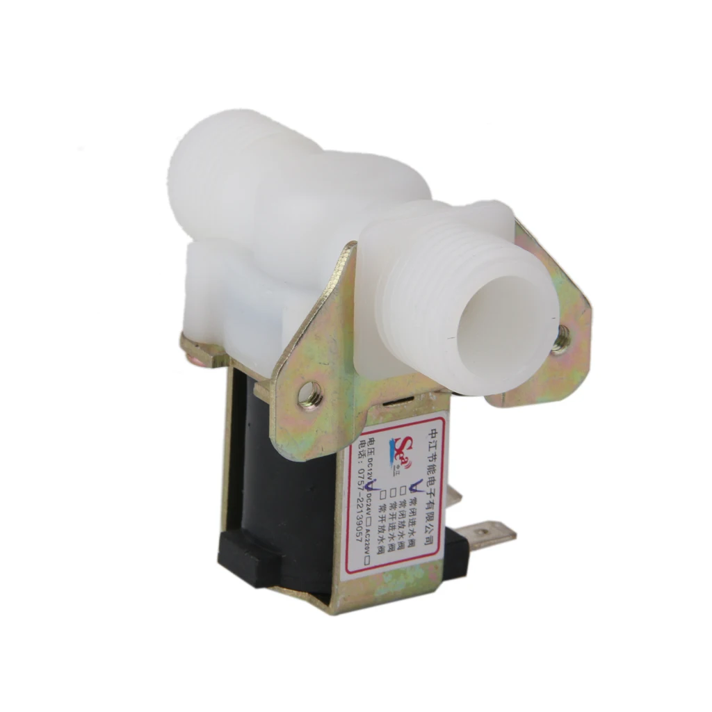 DC12V G1/2 Solenoid Valve Inlet Valve Normally Closed for Air Water Oil Gas